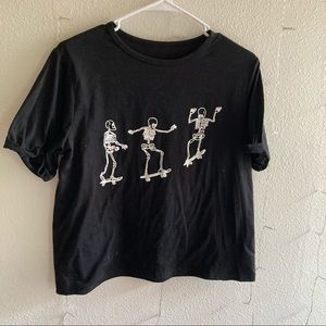 Skeleton t shirt boxy fit